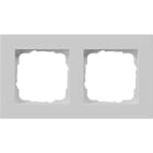GIRA - GIR0212375 Abdeckrahmen 2f flach Gira E2 Grau m