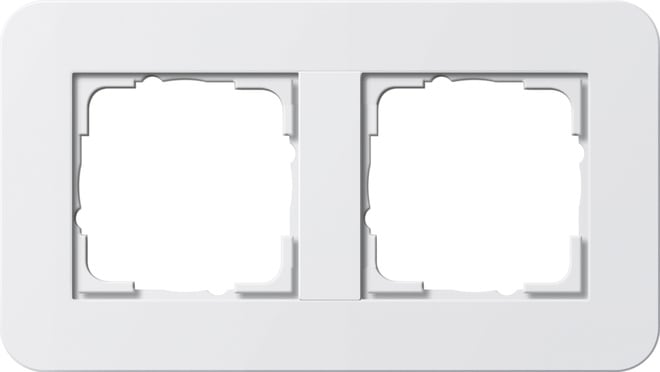 GIRA - GIR0212410 Abdeckrahmen 2f Gira E3 Reinweiss/Reinwe