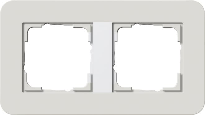 GIRA - GIR0212411 MASCH. COPERTURA 2-M GIRA E3 GRIGIO CH./