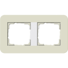 GIRA - GGI0212417 Abdeckrahmen 2f Gira E3 Sand/Reinweiss