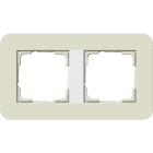 GIRA - GGI0212417 PLACCA 2-M GIRA E3 SABBIA/BNC PURO