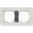 GIRA - GIR0212421 PLACCA 2-M GIRA E3 GRIGIO CH./ANTRAC.
