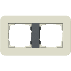 GIRA - GGI0212427 Abdeckrahmen 2f Gira E3 Sand/Anthrazit