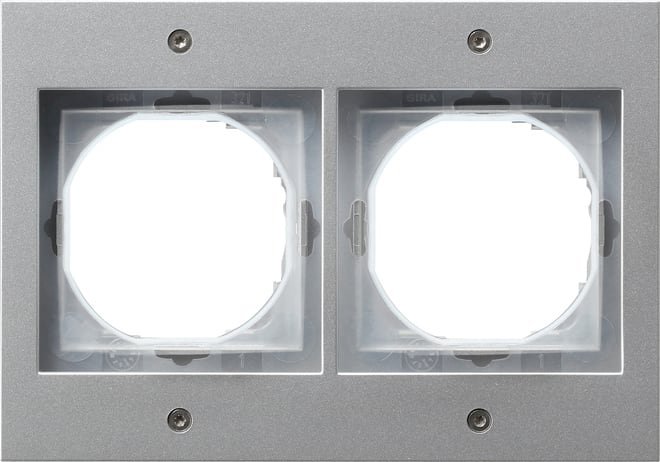 GIRA - GIR021265 Abdeckrahmen 2f Gira TX_44 (WG UP) F Alu