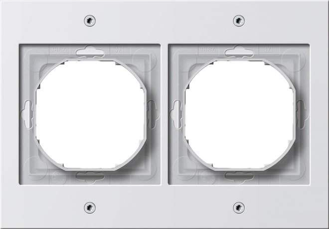 GIRA - GGI021266 Abdeckrahmen 2f Gira TX_44 (WG UP) Reinw