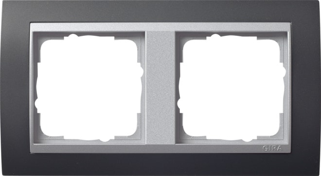 GIRA - GIR021281 Abdeckrahmen 2f Zwischenr. F Alu Gira Ev
