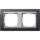 GIRA - GIR021281 Abdeckrahmen 2f Zwischenr. F Alu Gira Ev