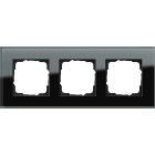 GIRA - GGI021305 Abdeckrahmen 3f Gira Esprit G Schwarz