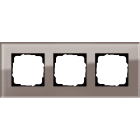 GIRA - GIR0213122 PLACCA 3-M GIRA ESPRIT VETRO OMBRA