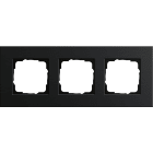 GIRA - GGI0213126 Abdeckrahmen 3f Gira Esprit Alum.Schwarz