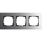 GIRA - GIR0213219 Abdeckrahmen 3f Gira Esprit Edelstahl