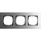 GIRA - GIR0213219 PLACCA 3-M GIRA ESPRIT ACCIAIO INOX