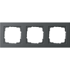 GIRA - GIR021323 PLACCA 3-M GIRA E2 ANTRACITE