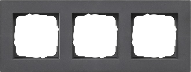 GIRA - GIR0213235 Abdeckrahmen 3f flach Gira E2 Anthrazit