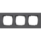 GIRA - GGI0213235 Abdeckrahmen 3f flach Gira E2 Anthrazit