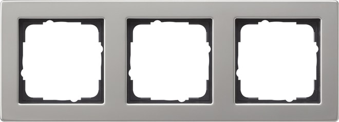 GIRA - GIR021333 PLACCA 3-M GIRA E2 ACCIAIO INOX