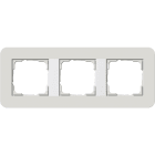 GIRA - GIR0213411 PLACCA 3-M GIRA E3 GRIGIO CH./BNC PURO