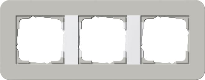 GIRA - GIR0213412 Abdeckrahmen 3f Gira E3 Grau/Reinweiss