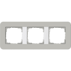 GIRA - GIR0213412 Abdeckrahmen 3f Gira E3 Grau/Reinweiss