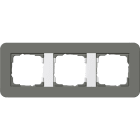 GIRA - GGI0213413 Abdeckrahmen 3f Gira E3 Dklgrau/Reinweis