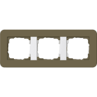 GIRA - GGI0213416 Abdeckrahmen 3f Gira E3 Umbra/Reinweiss