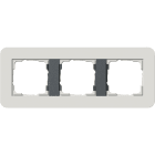 GIRA - GIR0213421 PLACCA 3-M GIRA E3 GRIGIO CH./ANTRAC.