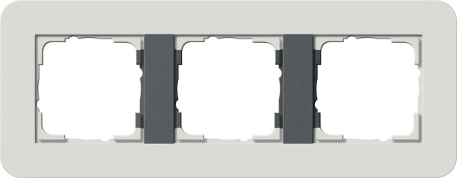 GIRA - GIR0213421 PLACCA 3-M GIRA E3 GRIGIO CH./ANTRAC.
