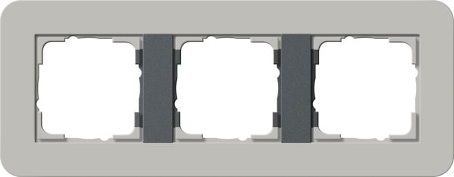 GIRA - GGI0213422 Abdeckrahmen 3f Gira E3 Grau/Anthrazit