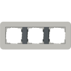 GIRA - GGI0213422 PLACCA 3-M GIRA E3 GRIGIO/ANTRAC.