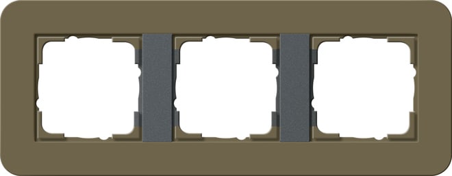 GIRA - GIR0213426 Abdeckrahmen 3f Gira E3 Umbra/Anthrazit
