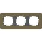 GIRA - GIR0213426 Abdeckrahmen 3f Gira E3 Umbra/Anthrazit