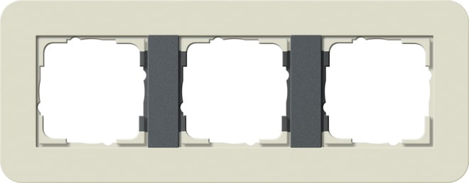 GIRA - GIR0213427 Abdeckrahmen 3f Gira E3 Sand/Anthrazit