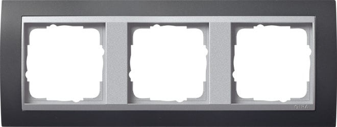 GIRA - GIR021381 Abdeckrahmen 3f Zwischenr. F Alu Gira Ev
