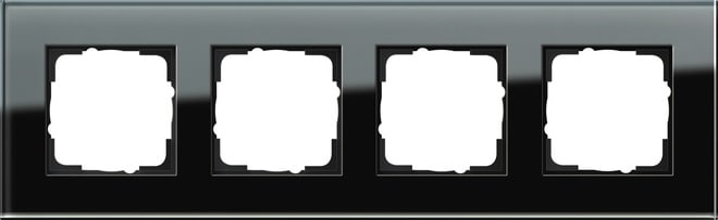 GIRA - GIR021405 Abdeckrahmen 4f Gira Esprit G Schwarz