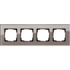 GIRA - GGI0214122 PLACCA 4-M GIRA ESPRIT VETRO OMBRA