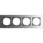 GIRA - GIR0214219 PLACCA 4-M GIRA ESPRIT ACCIAIO INOX