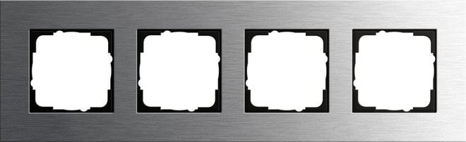 GIRA - GIR0214219 PLACCA 4-M GIRA ESPRIT ACCIAIO INOX