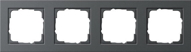 GIRA - GIR021423 Abdeckrahmen 4f Gira E2 Anthrazit