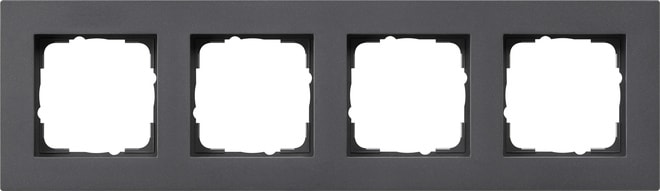 GIRA - GGI0214235 Abdeckrahmen 4f flach Gira E2 Anthrazit