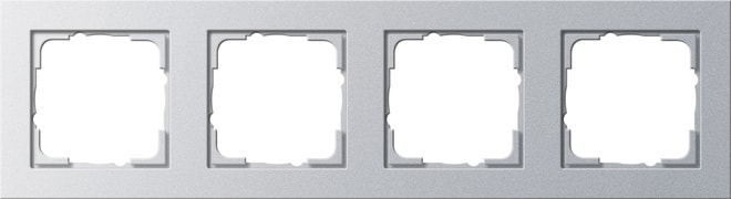 GIRA - GIR021425 Abdeckrahmen 4f Gira E2 F Alu