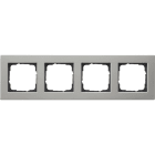 GIRA - GIR0214335 Abdeckrahmen 4f flach Gira E2 Edelstahl