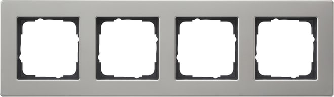 GIRA - GGI0214335 Abdeckrahmen 4f flach Gira E2 Edelstahl