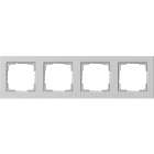 GIRA - GIR021437 Abdeckrahmen 4f Gira E2 Grau m