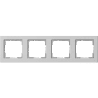 GIRA - GIR021437 Abdeckrahmen 4f Gira E2 Grau m