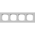 GIRA - GIR0214375 Abdeckrahmen 4f flach Gira E2 Grau m