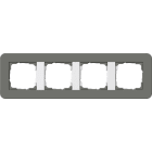 GIRA - GGI0214413 Abdeckrahmen 4f Gira E3 Dklgrau/Reinweis