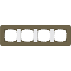 GIRA - GGI0214416 PLACCA 4-M GIRA E3 OMBRA/BNC PURO
