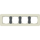 GIRA - GIR0214427 PLACCA 4-M GIRA E3 SABBIA/ANTRAC.