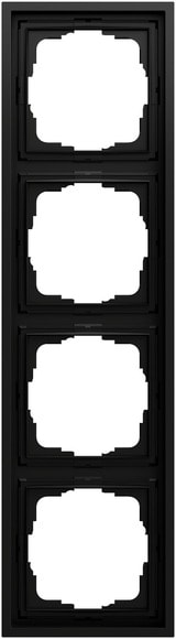 GIRA - GIR021484 PLACCA 4-M GIRA F300 NERO O(VERN.)