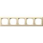 GIRA - GGI021501 PLACCA 5-M GIRA STANDARD 55 BNC CREMA